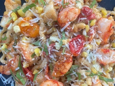 Spicy Summer Seafood Pasta